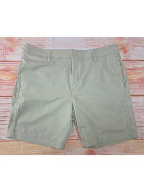 Under Armour Mens Beige Nylon Blend Casual Shorts Size 38